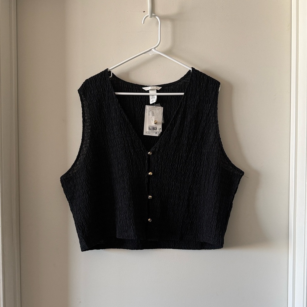 NWT H&M Textured Jersey Vest - Picture 7 of 10